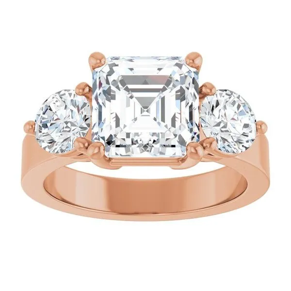 Three-Stone Engagement Ring Image 3 Jimmy Smith Jewelers Decatur, AL