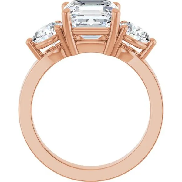 Three-Stone Engagement Ring Image 2 Collard Jewelers League City, TX