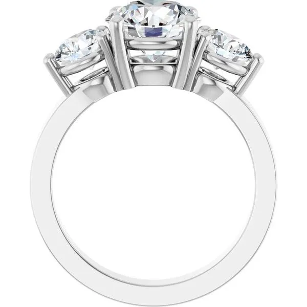 Three-Stone Engagement Ring Image 2 Arezzo Jewelers Elmwood Park, IL