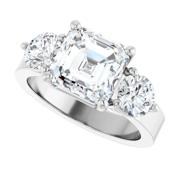 Three-Stone Engagement Ring Image 5 Clater Jewelers Louisville, KY