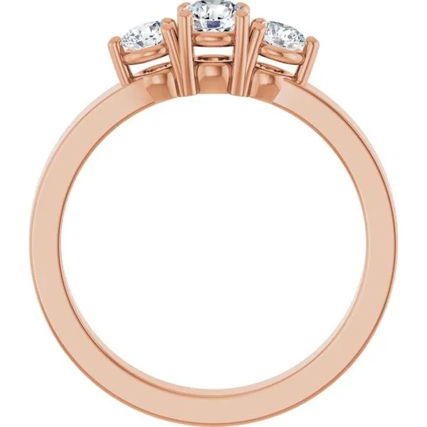 Three-Stone Engagement Ring Image 2 Jimmy Smith Jewelers Decatur, AL