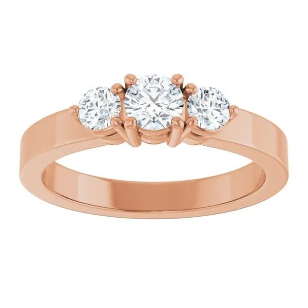 Three-Stone Engagement Ring Image 3 Jimmy Smith Jewelers Decatur, AL