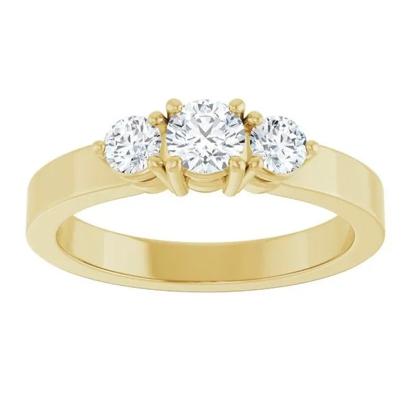 Three-Stone Engagement Ring Image 3 Shipley's Fine Jewelry Hampstead, MD