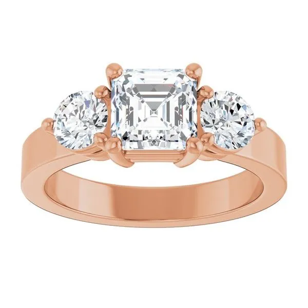 Three-Stone Engagement Ring Image 3 Clater Jewelers Louisville, KY