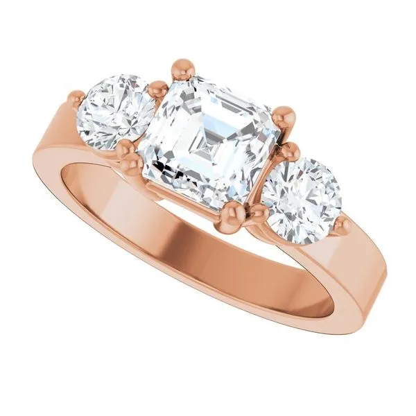 Three-Stone Engagement Ring Image 5 Northwood Jewelers Northwood, OH