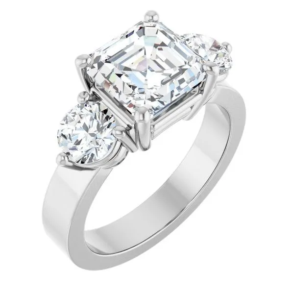 Three-Stone Engagement Ring Clater Jewelers Louisville, KY