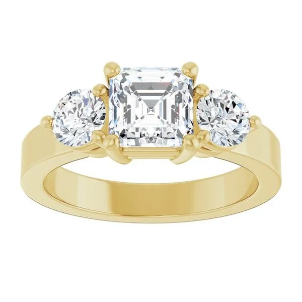 Three-Stone Engagement Ring Image 3 Clater Jewelers Louisville, KY
