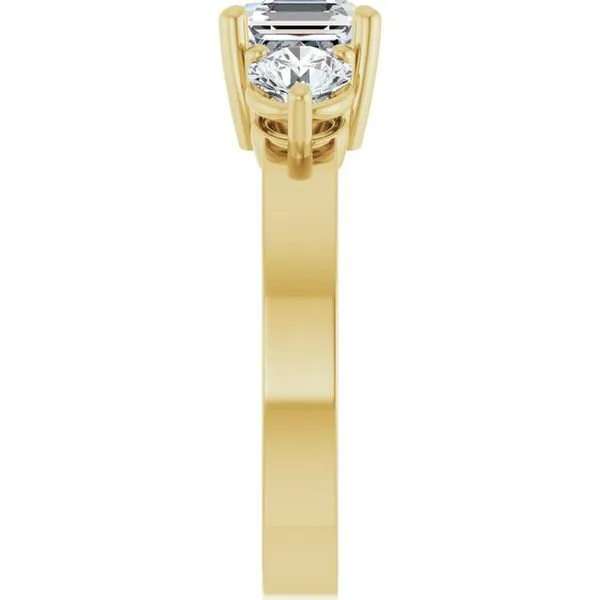 Three-Stone Engagement Ring Image 4 Clater Jewelers Louisville, KY