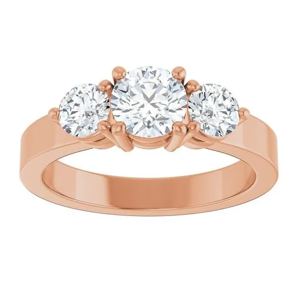 Three-Stone Engagement Ring Image 3 Jimmy Smith Jewelers Decatur, AL