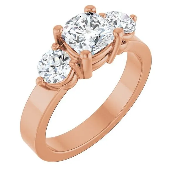 Three-Stone Engagement Ring Berilian Jewelers Folsom, CA