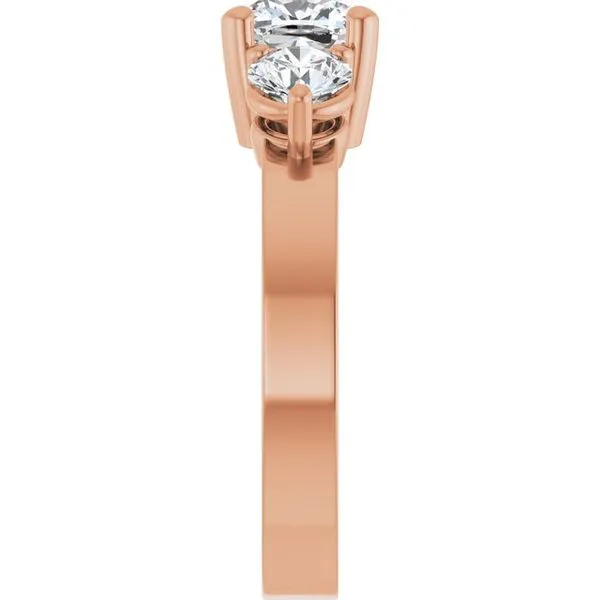 Three-Stone Engagement Ring Image 4 Clater Jewelers Louisville, KY