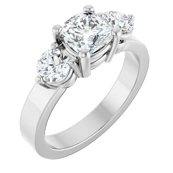 Three-Stone Engagement Ring Paul James Jewelers Angels Camp, CA