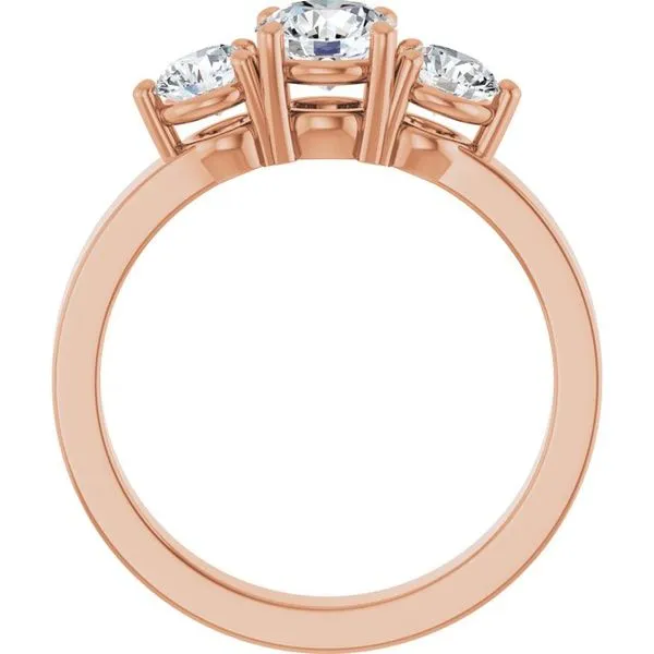 Three-Stone Engagement Ring Image 2 Arezzo Jewelers Elmwood Park, IL