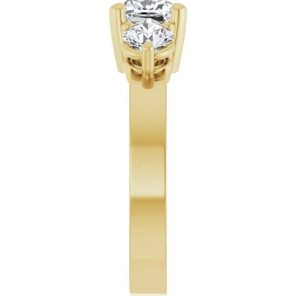 Three-Stone Engagement Ring Image 4 Northwood Jewelers Northwood, OH