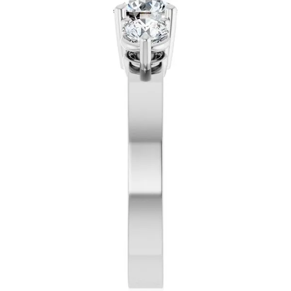 Three-Stone Engagement Ring Image 4 Clater Jewelers Louisville, KY