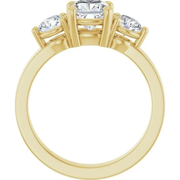 Three-Stone Engagement Ring Image 2 Arezzo Jewelers Elmwood Park, IL