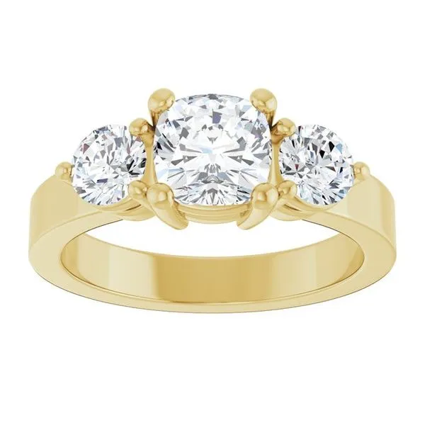 Three-Stone Engagement Ring Image 3 The Ring Austin Round Rock, TX