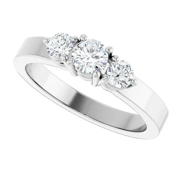 Three-Stone Engagement Ring Image 5 Northwood Jewelers Northwood, OH