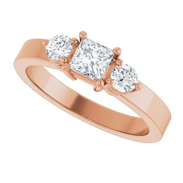 Three-Stone Engagement Ring Image 5 Northwood Jewelers Northwood, OH