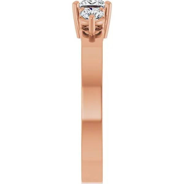 Three-Stone Engagement Ring Image 4 Arezzo Jewelers Elmwood Park, IL