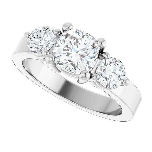 Three-Stone Engagement Ring Image 5 Northwood Jewelers Northwood, OH