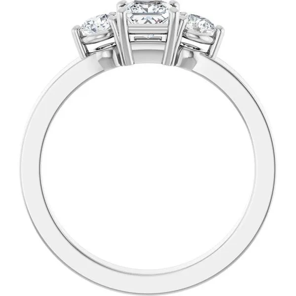 Three-Stone Engagement Ring Image 2 Arezzo Jewelers Elmwood Park, IL