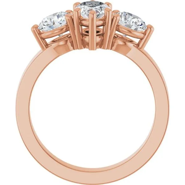 Three-Stone Engagement Ring Image 2 Northwood Jewelers Northwood, OH