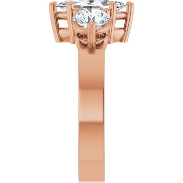 Three-Stone Engagement Ring Image 4 Clater Jewelers Louisville, KY