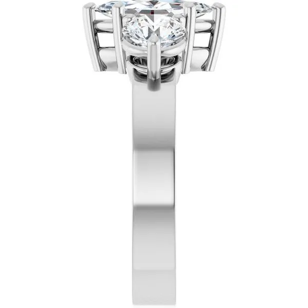 Three-Stone Engagement Ring Image 4 Clater Jewelers Louisville, KY
