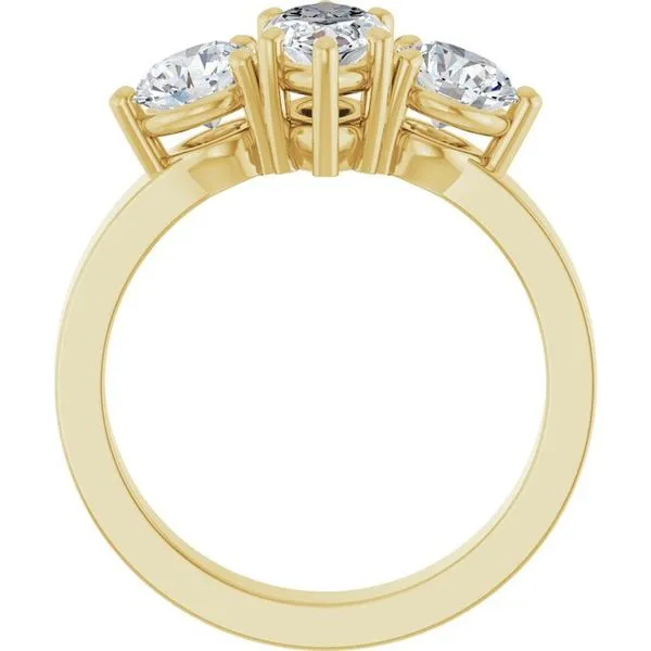 Three-Stone Engagement Ring Image 2 Northwood Jewelers Northwood, OH