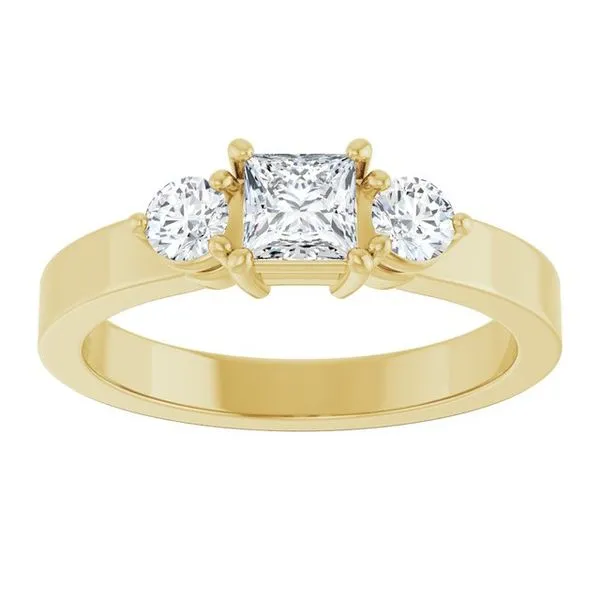 Three-Stone Engagement Ring Image 3 Northwood Jewelers Northwood, OH