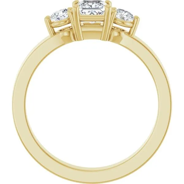 Three-Stone Engagement Ring Image 2 Northwood Jewelers Northwood, OH