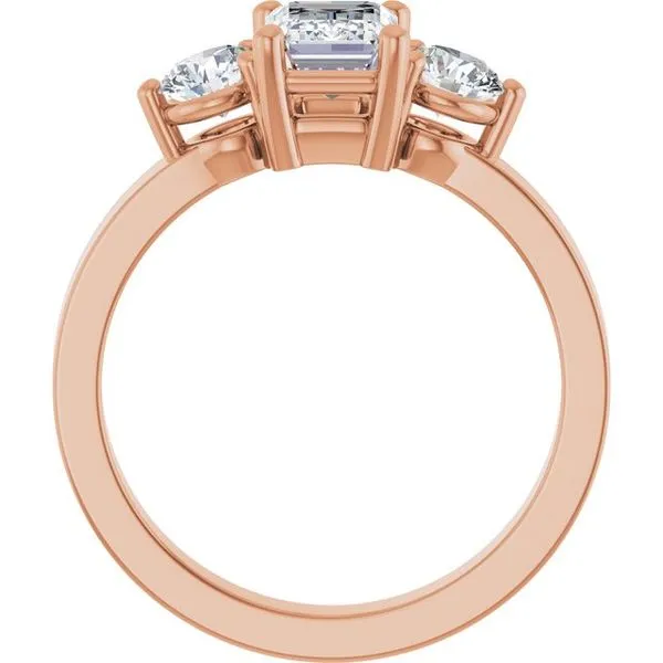Three-Stone Engagement Ring Image 2 Arezzo Jewelers Elmwood Park, IL