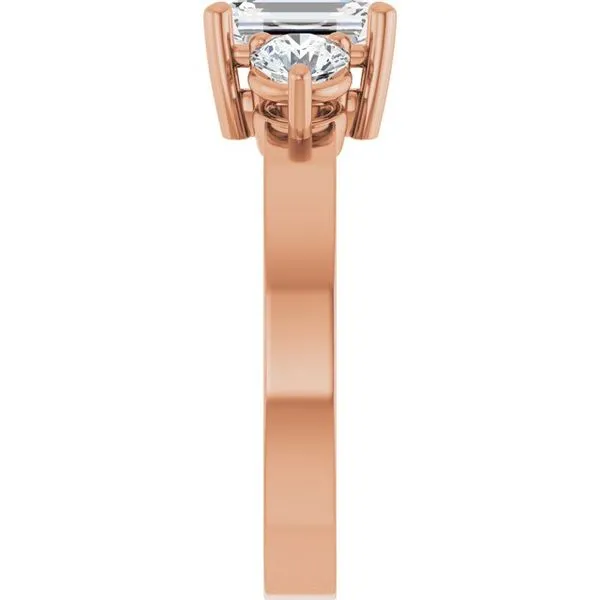 Three-Stone Engagement Ring Image 4 Arezzo Jewelers Elmwood Park, IL