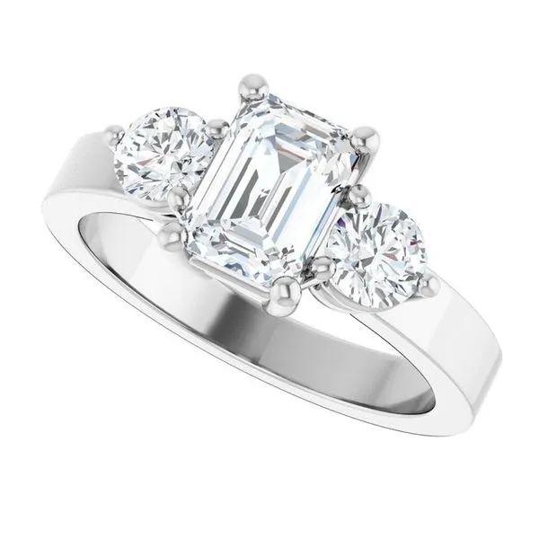 Three-Stone Engagement Ring Image 5 The Ring Austin Round Rock, TX