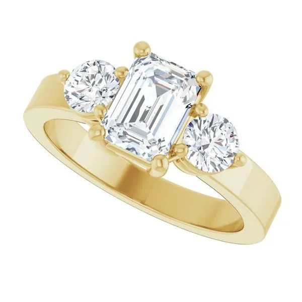 Three-Stone Engagement Ring Image 5 Northwood Jewelers Northwood, OH