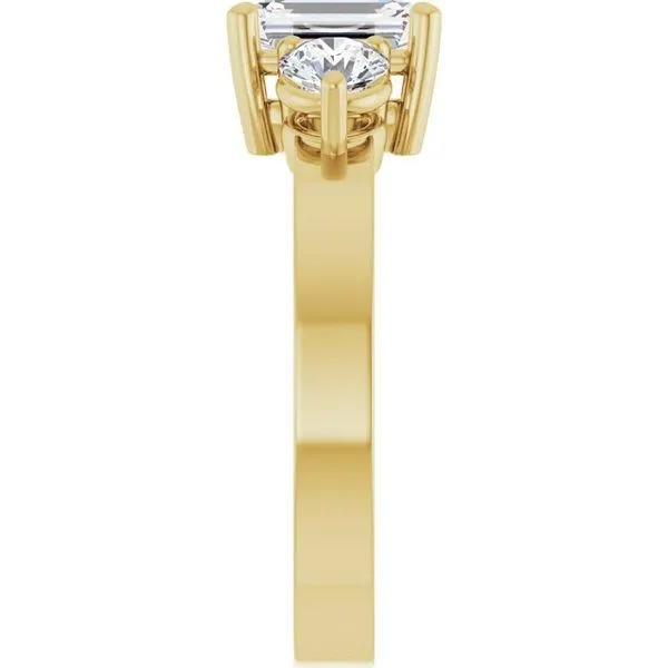 Three-Stone Engagement Ring Image 4 Northwood Jewelers Northwood, OH