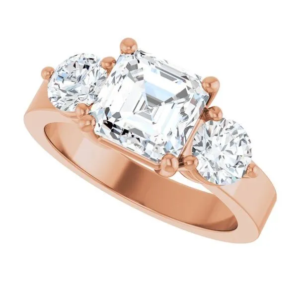 Three-Stone Engagement Ring Image 5 Northwood Jewelers Northwood, OH