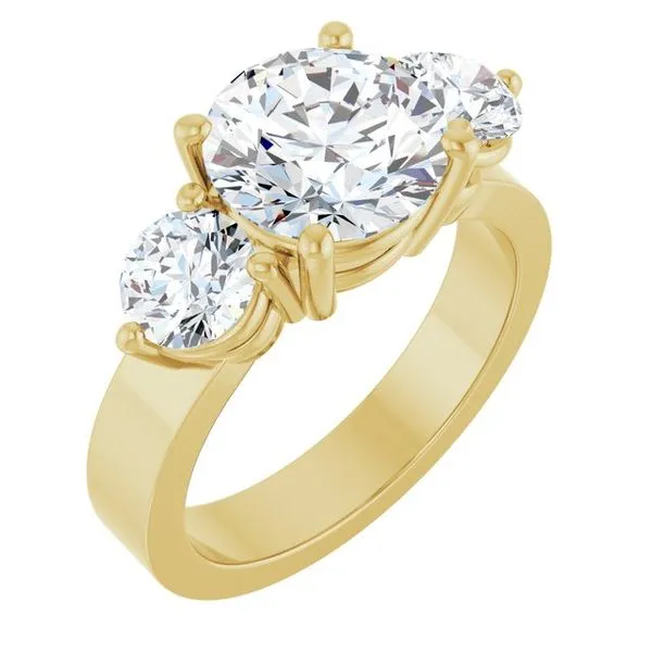 Three-Stone Engagement Ring Rox Atlanta Jewelers Decatur, GA