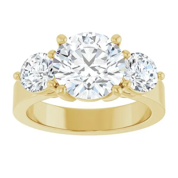 Three-Stone Engagement Ring Image 3 Jimmy Smith Jewelers Decatur, AL