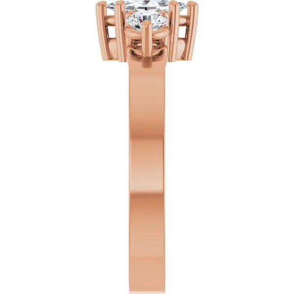 Three-Stone Engagement Ring Image 4 Northwood Jewelers Northwood, OH