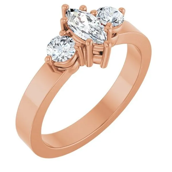 Three-Stone Engagement Ring Clater Jewelers Louisville, KY