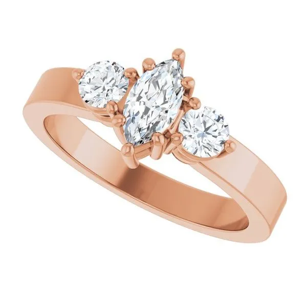 Three-Stone Engagement Ring Image 5 Northwood Jewelers Northwood, OH