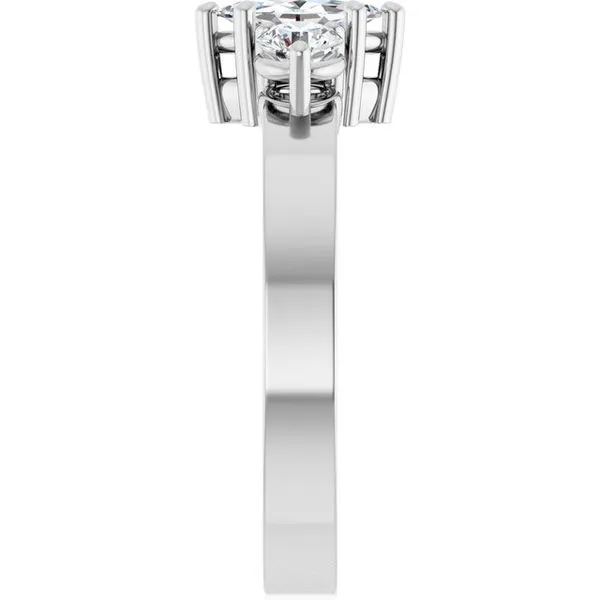 Three-Stone Engagement Ring Image 4 Northwood Jewelers Northwood, OH