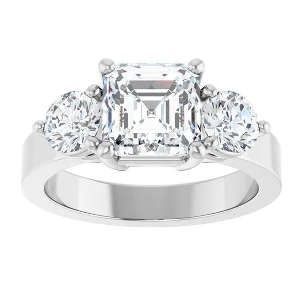 Three-Stone Engagement Ring Image 3 Jimmy Smith Jewelers Decatur, AL