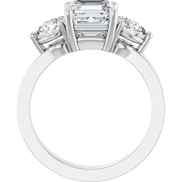 Three-Stone Engagement Ring Image 2 Austin's Fine Diamonds & Jewelry Lyndhurst, NJ