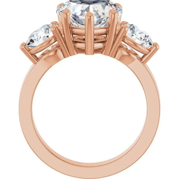 Three-Stone Engagement Ring Image 2 Arezzo Jewelers Elmwood Park, IL