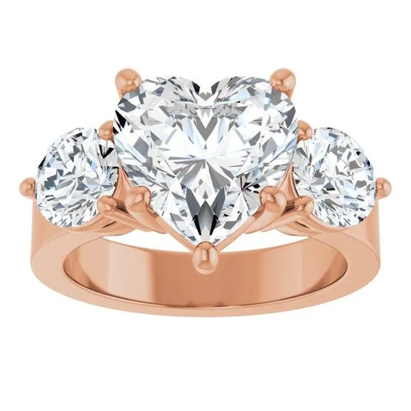 Three-Stone Engagement Ring Image 3 Arezzo Jewelers Elmwood Park, IL