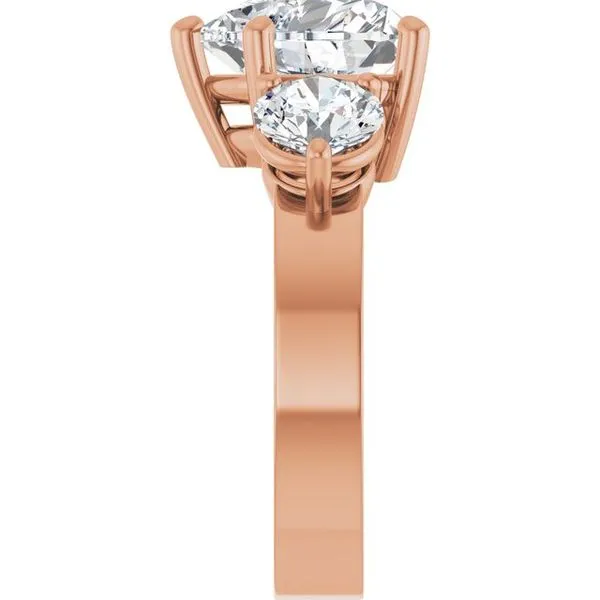 Three-Stone Engagement Ring Image 4 Ask Design Jewelers Olean, NY