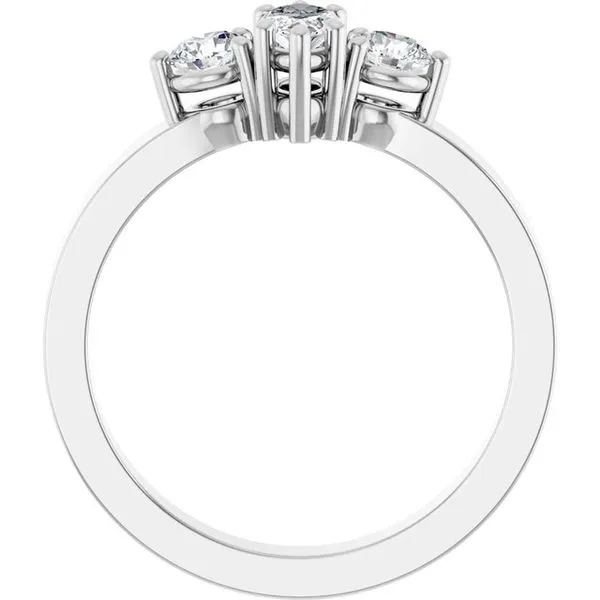 Three-Stone Engagement Ring Image 2 Northwood Jewelers Northwood, OH